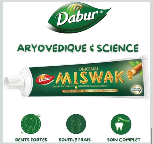 🦷 Dentifrice Miswak Dabur – Soin Naturel et Efficace